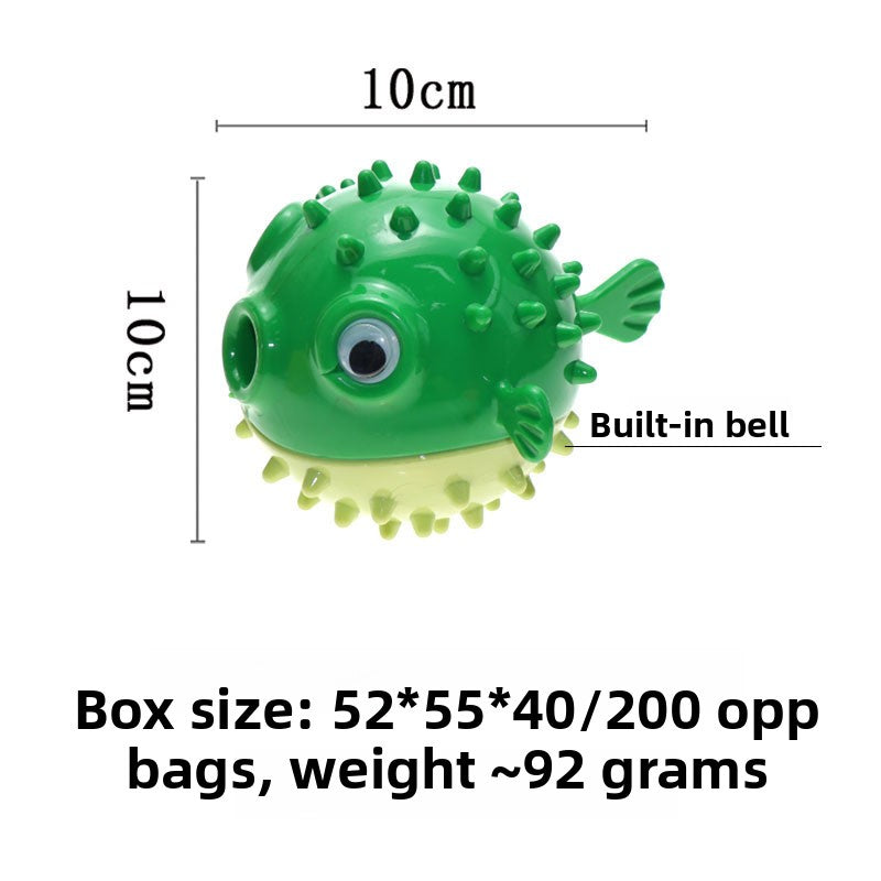 Pufferfish Bouncy Chew Resistant Dog Toy