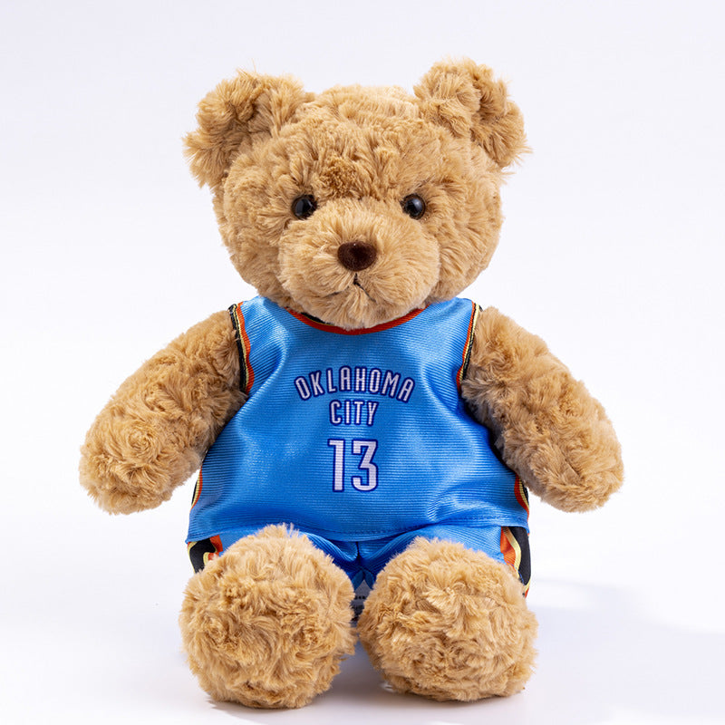 Wholesale Jersey Teddy Bear Dolls, Athlete Fan Event Gifts, Game Souvenirs, Dolls, Dropshipping