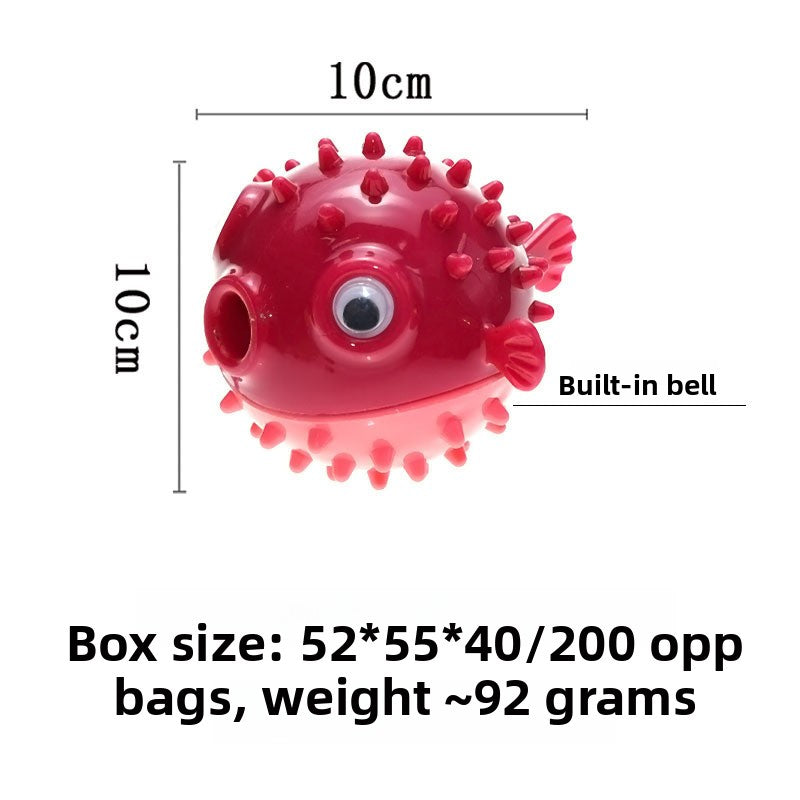 Pufferfish Bouncy Chew Resistant Dog Toy