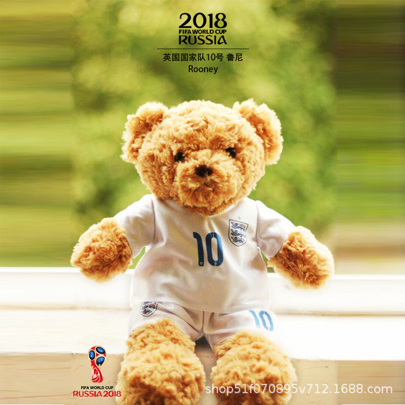 Wholesale Jersey Teddy Bear Dolls, Athlete Fan Event Gifts, Game Souvenirs, Dolls, Dropshipping