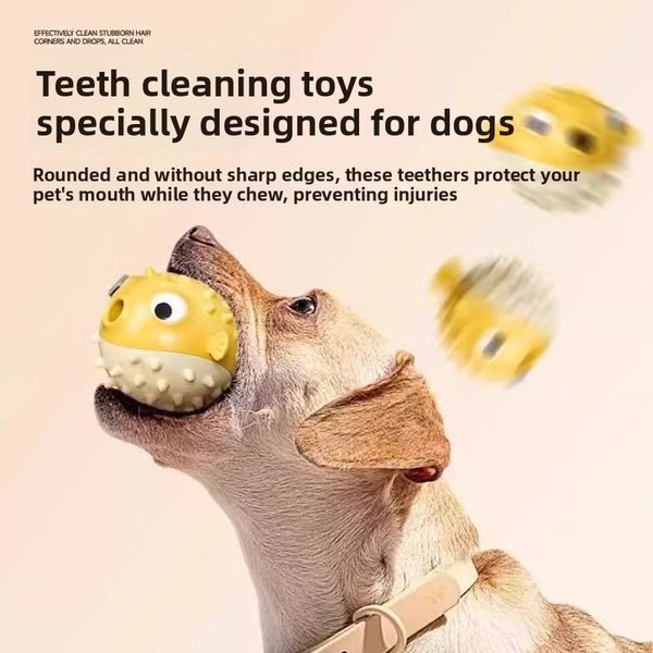 Pufferfish Bouncy Chew Resistant Dog Toy